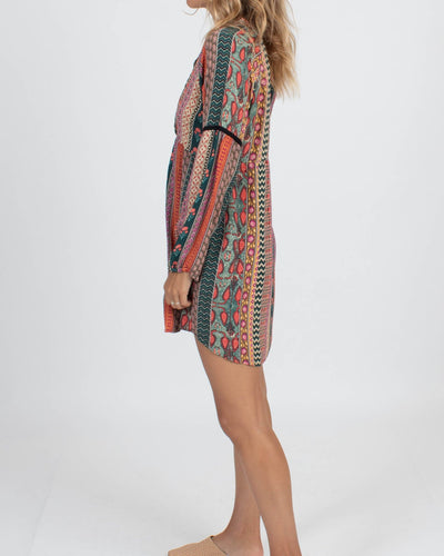 Tigerlily Clothing Medium | US 6 Button Down Long Sleeve Tunic Dress