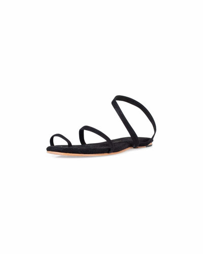 TKEES Shoes Small | US 6 Black Suede Sandals