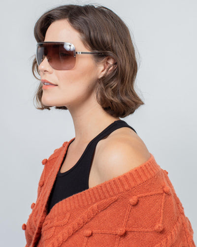 Tom Ford Accessories One Size Brown Shield Sunglasses
