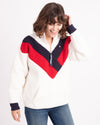 Tommy Hilfiger Clothing Medium Colorblock Teddy Pullover Jacket