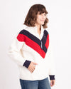 Tommy Hilfiger Clothing Medium Colorblock Teddy Pullover Jacket