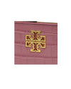 Tory Burch Accessories One Size "Britten Croc Zip Card Case" Wallet