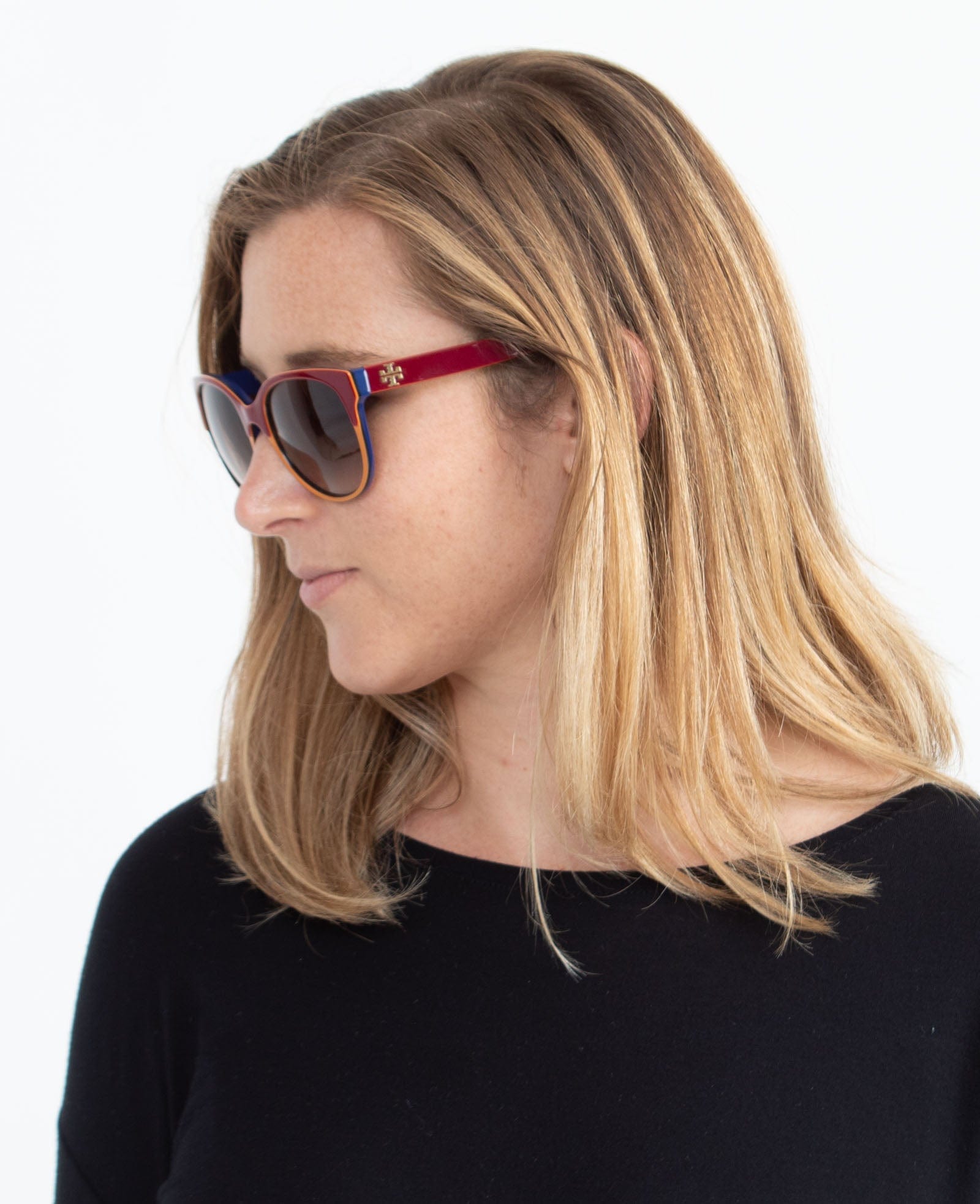 Tory Burch Accessories One Size Multi-Color Round Sunglasses