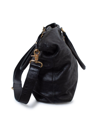 Tory Burch Bags Medium Black Leather Satchel