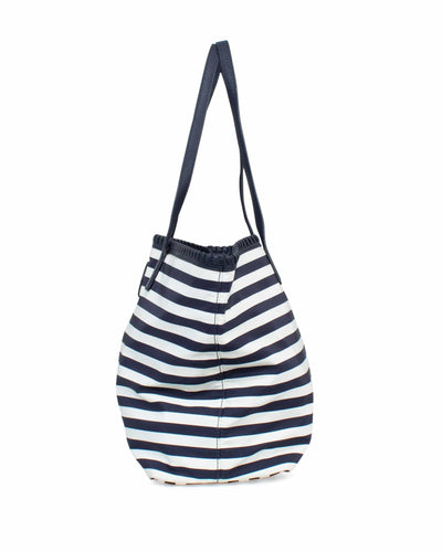 Tory Burch Bags One Size "Marion" Striped Nylon Tote Bag