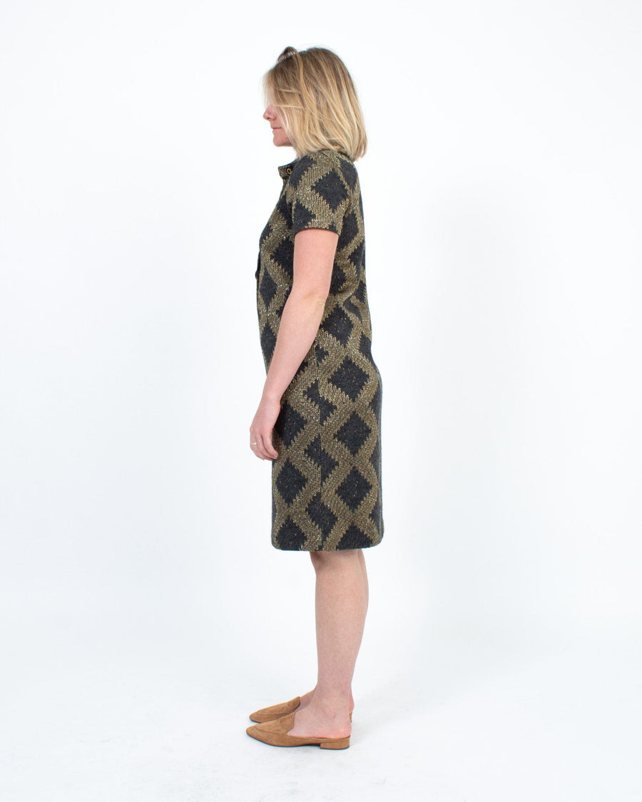 Tory Burch Clothing Small Printed Sweater Dress