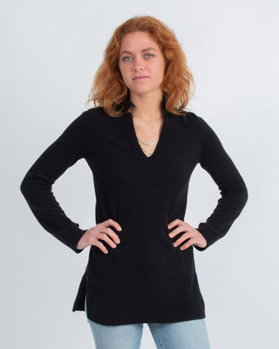 Tory Burch Clothing XS Black Cashmere Pullover Sweater