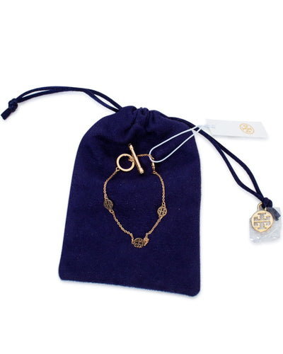 Tory Burch Jewelry One Size "Logo Toggle" Bracelet