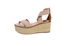 Tory Burch Shoes Small | US 7.5 "Frieda" Cross Strap Espadrille Platform Wedges