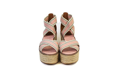 Tory Burch Shoes Small | US 7.5 "Frieda" Cross Strap Espadrille Platform Wedges