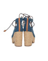 Tory Burch Shoes Small | US 7 "Positano" Denim Lace Up Espadrilles