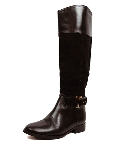 Tory Burch Shoes XS | US 5.5 Black Leather and Suede Riding Boots