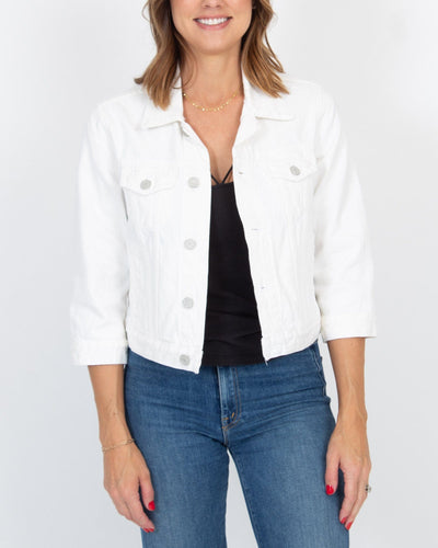 TRAVE Clothing Small White Jean Jacket