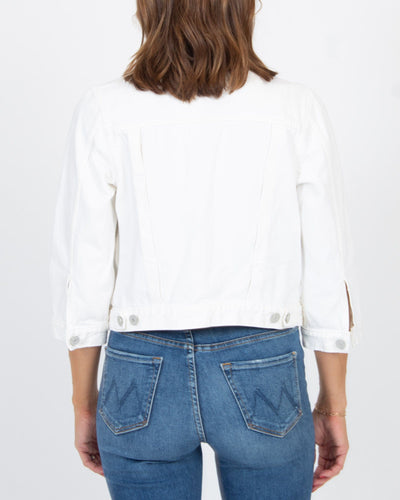 TRAVE Clothing Small White Jean Jacket