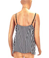 Trina Turk Clothing Large Striped Silk Spaghetti Strap Blouse