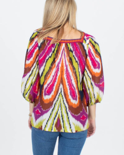 Trina Turk Clothing Small Multicolored Silk Blouse