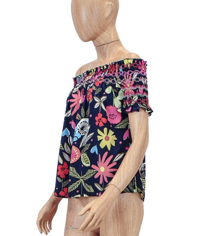 Trina Turk Clothing Small Off The Shoulder Floral Top