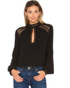 Tularosa Clothing Small "Coco" Keyhole Blouse