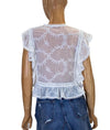 Tularosa Clothing XS "Cole" Cropped Blouse