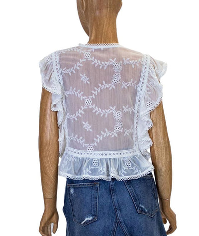 Tularosa Clothing XS "Cole" Cropped Blouse