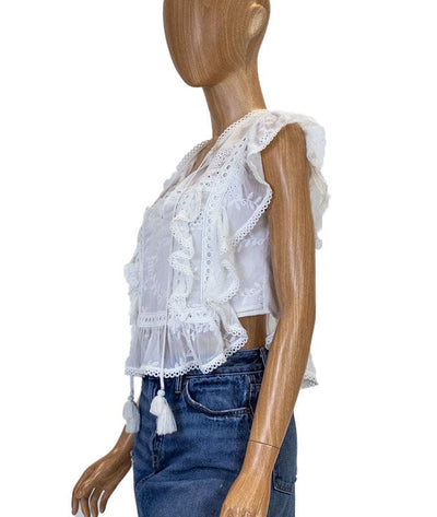 Tularosa Clothing XS "Cole" Cropped Blouse