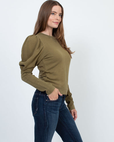 Ulla Johnson Clothing Medium "Philo" Long Sleeve Crewneck Sweatshirt