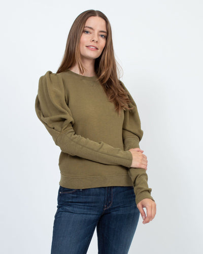 Ulla Johnson Clothing Medium "Philo" Long Sleeve Crewneck Sweatshirt
