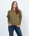 Ulla Johnson Clothing Medium "Philo" Long Sleeve Crewneck Sweatshirt