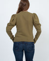 Ulla Johnson Clothing Medium "Philo" Long Sleeve Crewneck Sweatshirt