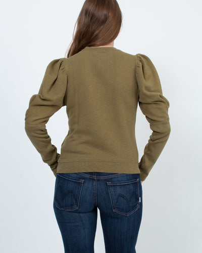 Ulla Johnson Clothing Medium "Philo" Long Sleeve Crewneck Sweatshirt