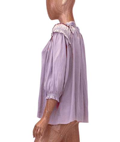 Ulla Johnson Clothing Medium | US 6 Blush Blouse