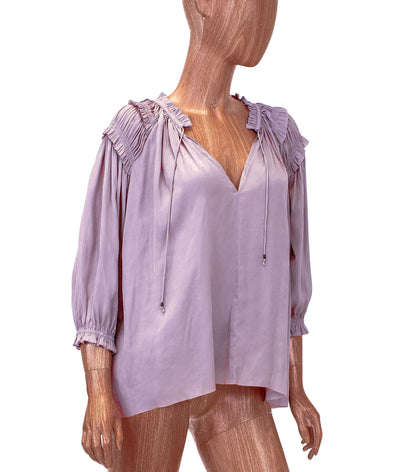 Ulla Johnson Clothing Medium | US 6 Blush Blouse