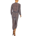 Ulla Johnson Clothing Medium | US 6 Printed Long Sleeve Jumpsuit