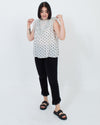 Ulla Johnson Clothing Medium | US 8 Ruffled Lace Sleeveless Blouse