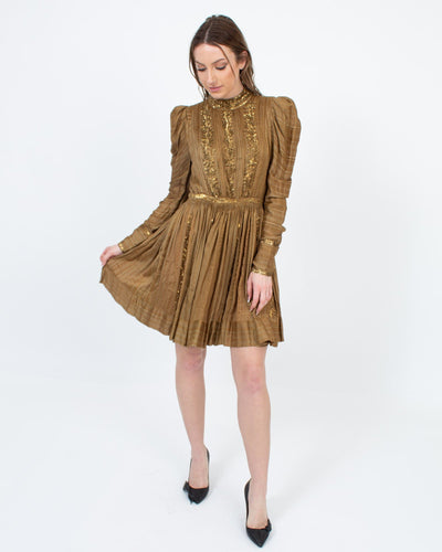Ulla Johnson Clothing Small | US 4 Olive Green "Philippa" Dress