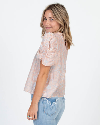 Ulla Johnson Clothing Small | US 4 Puff Sleeve Printed Top