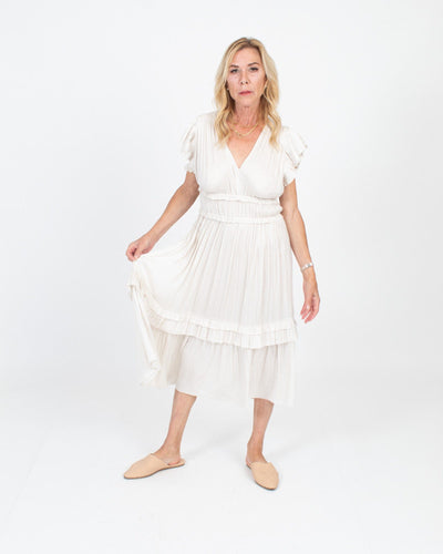 Ulla Johnson Clothing Small | US 4 Satin Midi Dress
