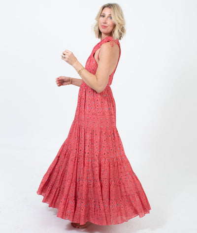 Ulla Johnson Clothing Small | US 4 Sleeveless Printed Maxi Dress