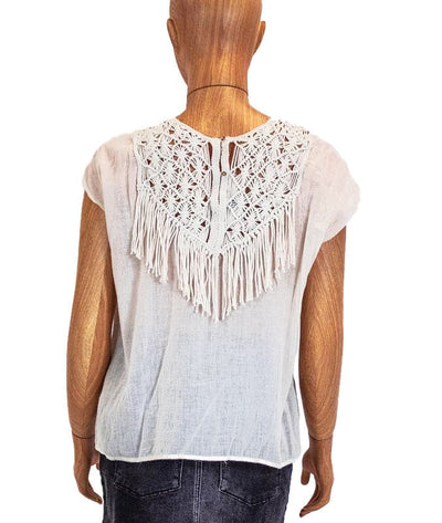 Ulla Johnson Clothing Small | US 6 "Alaro" Fringe Blouse