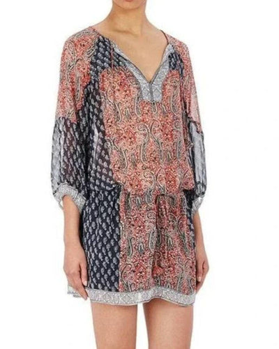 Ulla Johnson Clothing XS | US 0 Salinas Red and Blue Paisley Print Dress