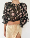 Ulla Johnson Clothing XS | US 0 Sheer Floral Blouse