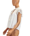 Ulla Johnson Clothing XS | US 2 Lace Cap Sleeve Peasant Top