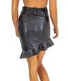 Understated Leather Clothing Small Studded Leather Skirt