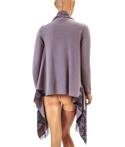 Valentino Clothing Medium Lace Trim Open Front Cardigan