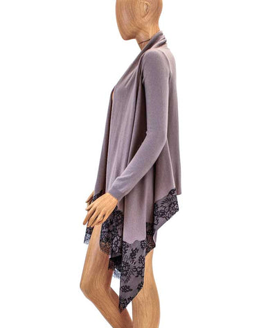 Valentino Clothing Medium Lace Trim Open Front Cardigan