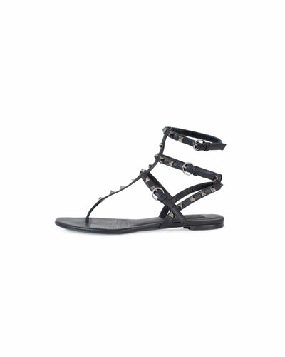 Valentino Shoes Medium | US 9 Rockstud Gladiator Sandals in Black