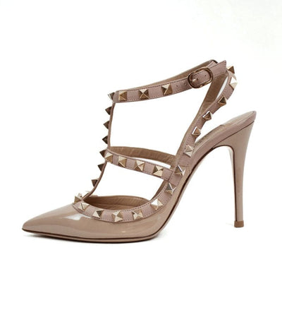Valentino Shoes XS | US 5.5 I IT 35.5 Rockstud Accent Leather T-Strap Pumps