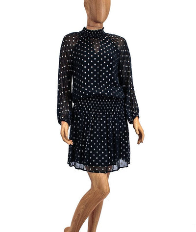 Velvet by Graham & Spencer Clothing Medium Long Sleeve High Neck Mini Dress
