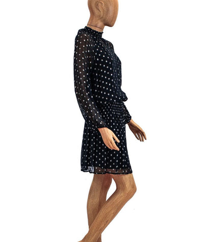Velvet by Graham & Spencer Clothing Medium Long Sleeve High Neck Mini Dress