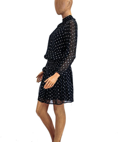 Velvet by Graham & Spencer Clothing Medium Long Sleeve High Neck Mini Dress
